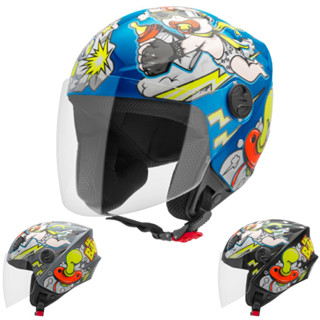Capacete Moto Feminino Masculino Aberto Pro Tork New Liberty Three 3 Bad Baby Novo Lançamento Viseira Cristal