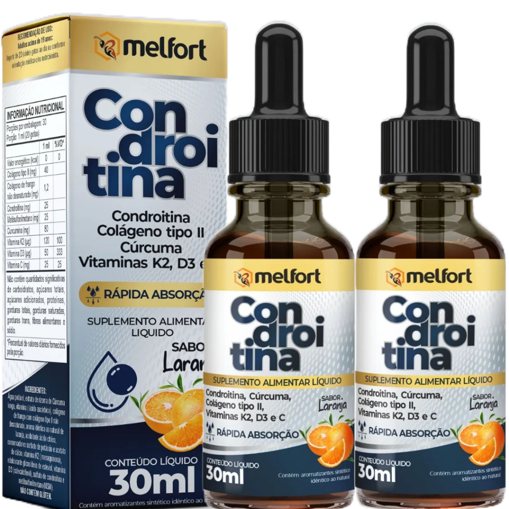 2 x Colágeno Tipo II, Condroitina, Cúrcuma, Vitaminas K2 D3