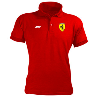 Camisa Polo Ferrari F1 Masculina Camiseta Várias Cores
