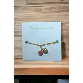 Pulseira cor rosé folheada para madrinha