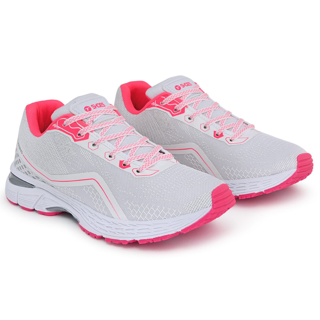 Tênis Branco Feminino Para Academia Corrida Caminhada Leve Gel Olimp Casual Original T-Shoes