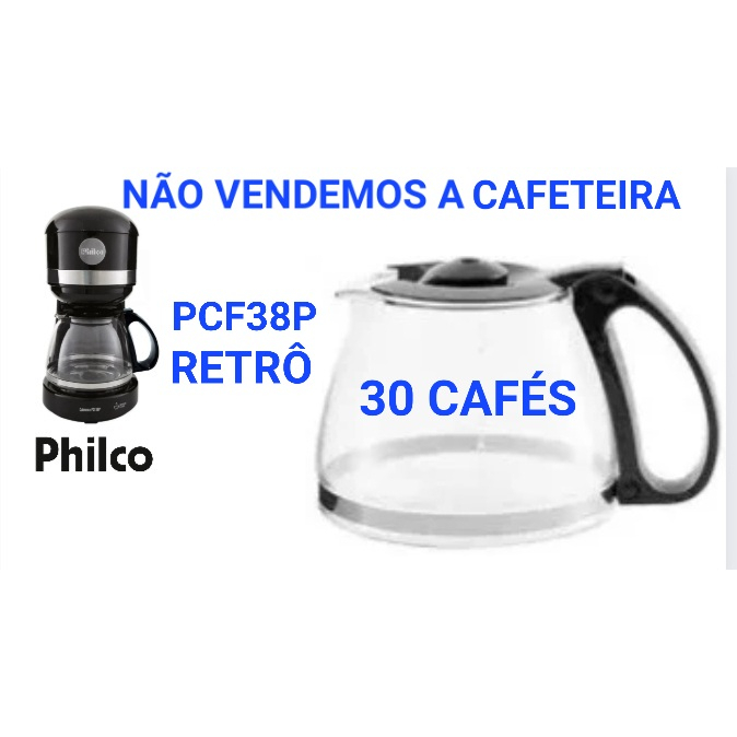 JARRA PARA CAFETEIRA PHILCO RETRÔ PCF38P - PRETA - COMPATÍVEL