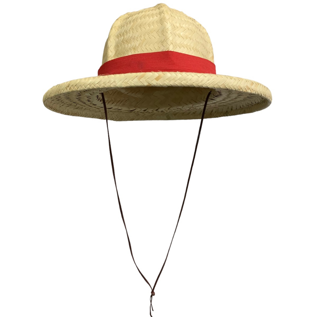 Chapéu semelhante ao do Luffy de palha natural dupla durinho