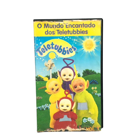 Fita Vhs Teletubbies O Mundo Encantado Dos Teletubbies Vol 1