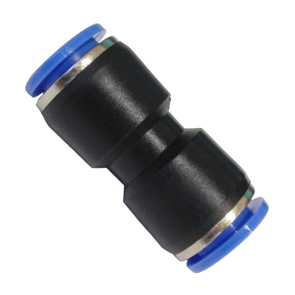 União Emenda Reta Pu 1/4 Polegada Engate Rápido Plástico Pneumático