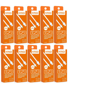 [Atacado] Kit Cabos Micro USB V8 KAIDI KD-307S 1m Transfere Dados e Carga Rápido