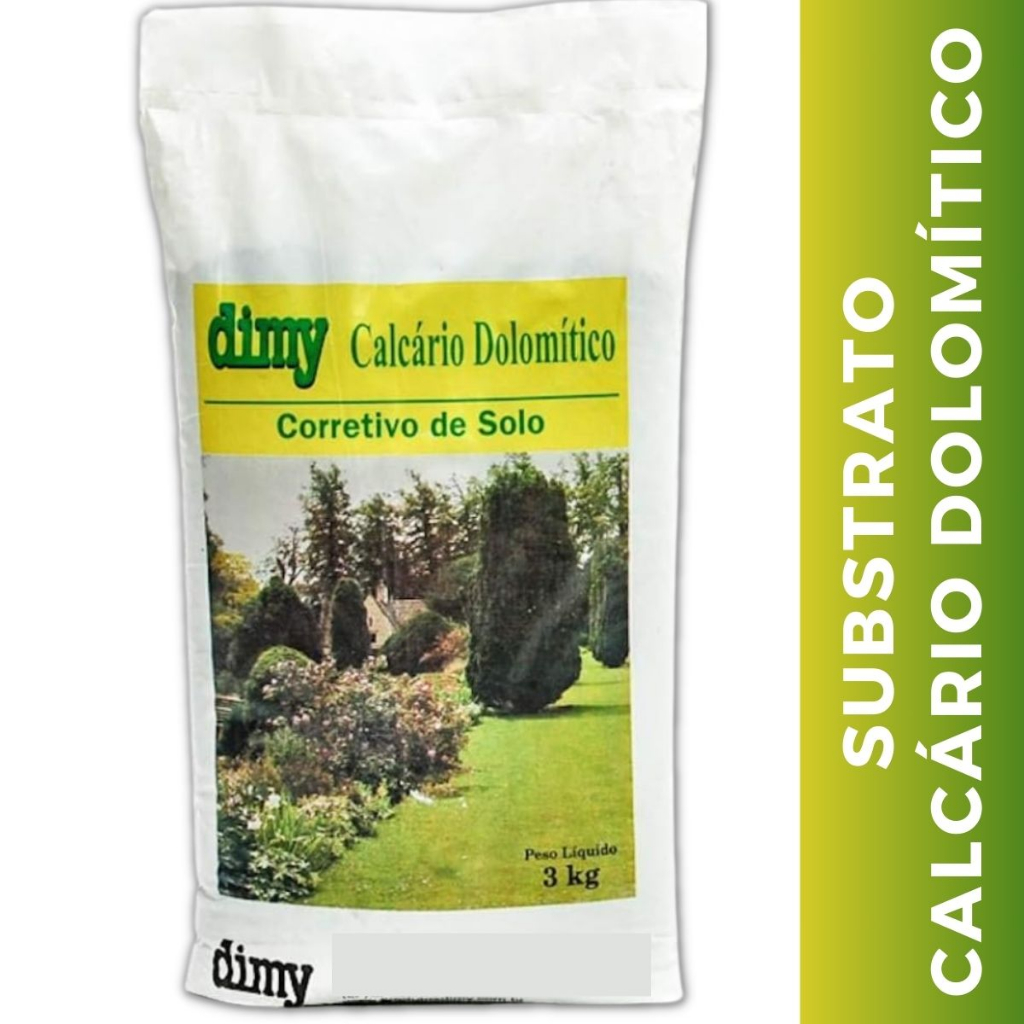 Calcário Dolomítico 3kg Fertilizante Corretivo Para Acidez Solo - Dimy em Oferta na Shopee