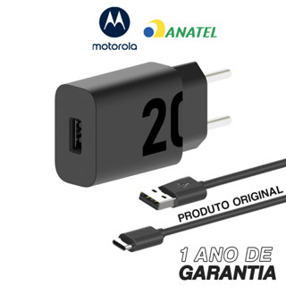 Carregador De Parede Motorola Turbo Power 20w - Cabo Usb-C