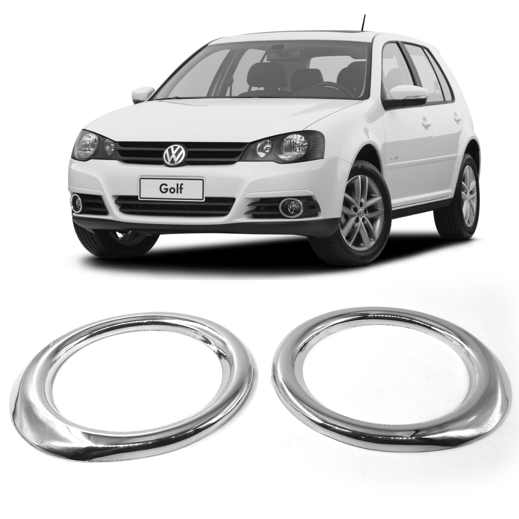 Par Aro Farol de Milha Golf 2008 2009 2010 2011 2012 2013 Cromado Promoção em Oferta na Shopee