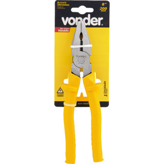 Alicate universal de 8" Profissional Vonder, com isolação até 1.000v e aço cromo Vanádio