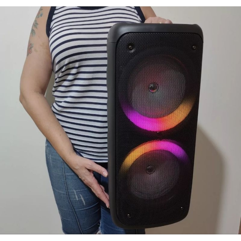 Caixa de Som completa amplificada estilo JBL 200w potente com super bass