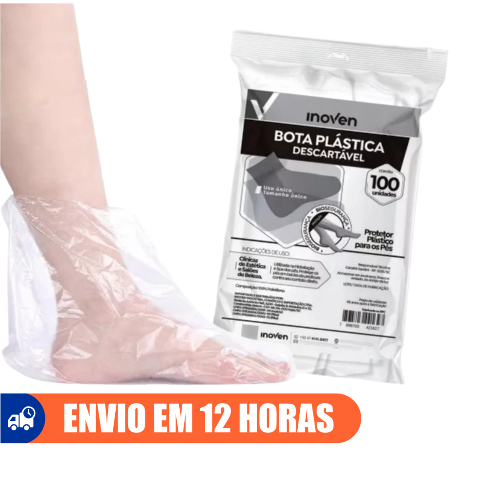 Bota Plástica Descartável 100un Prope Inoven