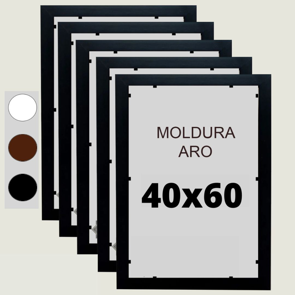 Kit 6 unidades Moldura ARO 40x60cm em Oferta na Shopee