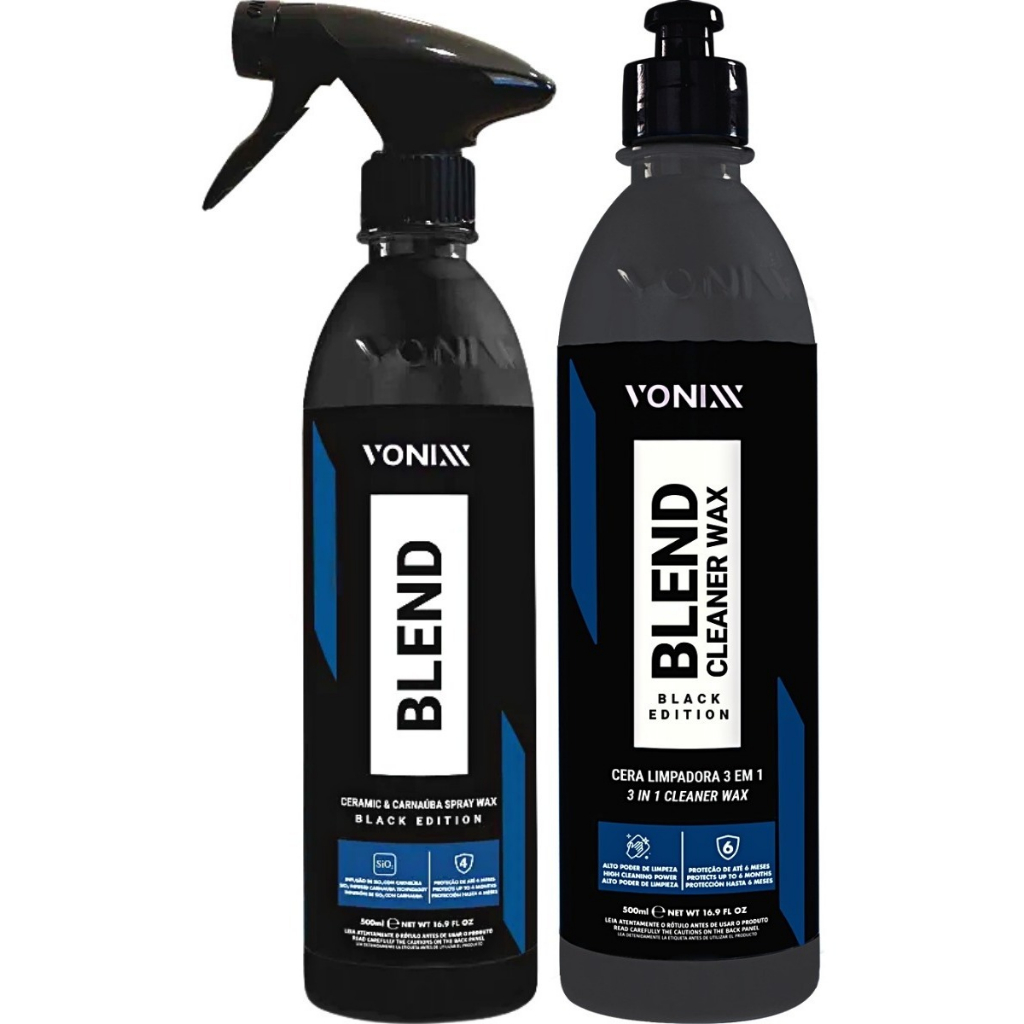 Cera de Carnaúba Blend Cleaner Vonixx Blend Black Spray em Oferta na Shopee