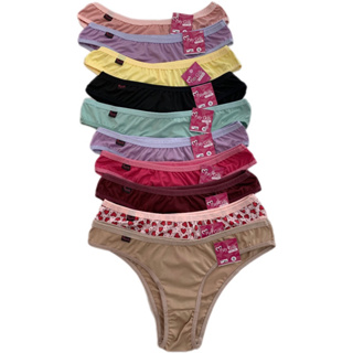 Kit 10 Calcinhas Microfibra - Cintura Baixa Paty Grife Variadas Cores Confortável em Oferta na Shopee
