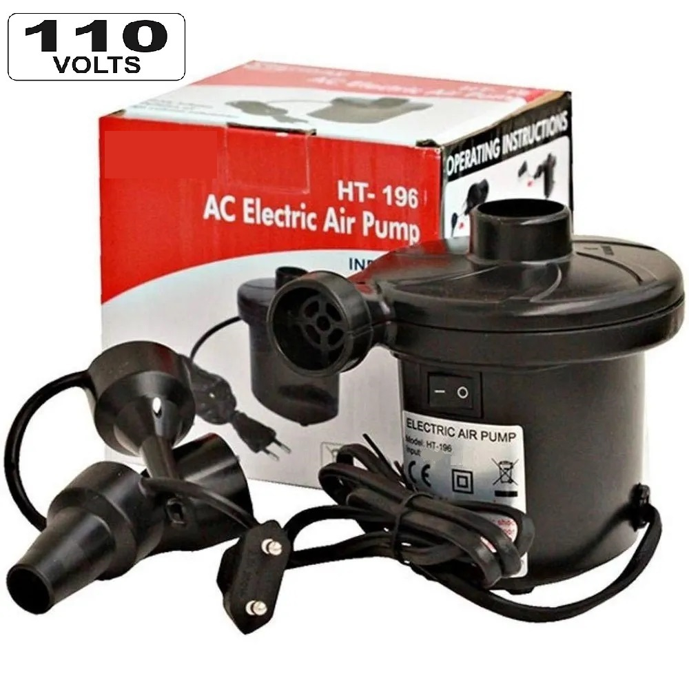 Bomba Ar Elétrica Inflador Inflar Encher Colchão Boia 110v em Oferta na Shopee