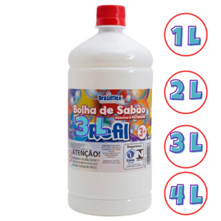 Refil Para Bolha de Sabão Líquido Bubble, Atóxica e Perfumada- Escolha a Quantidade em Oferta na Shopee