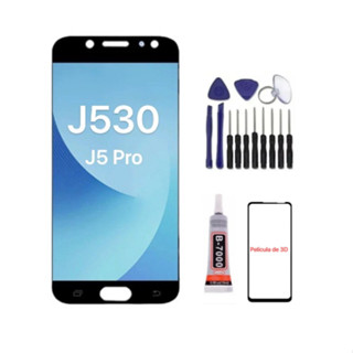 Frontal Tela Touch Display Touch J5 Pro J530 Incell/Oled + Pelicula + Cola15ml + Chaves