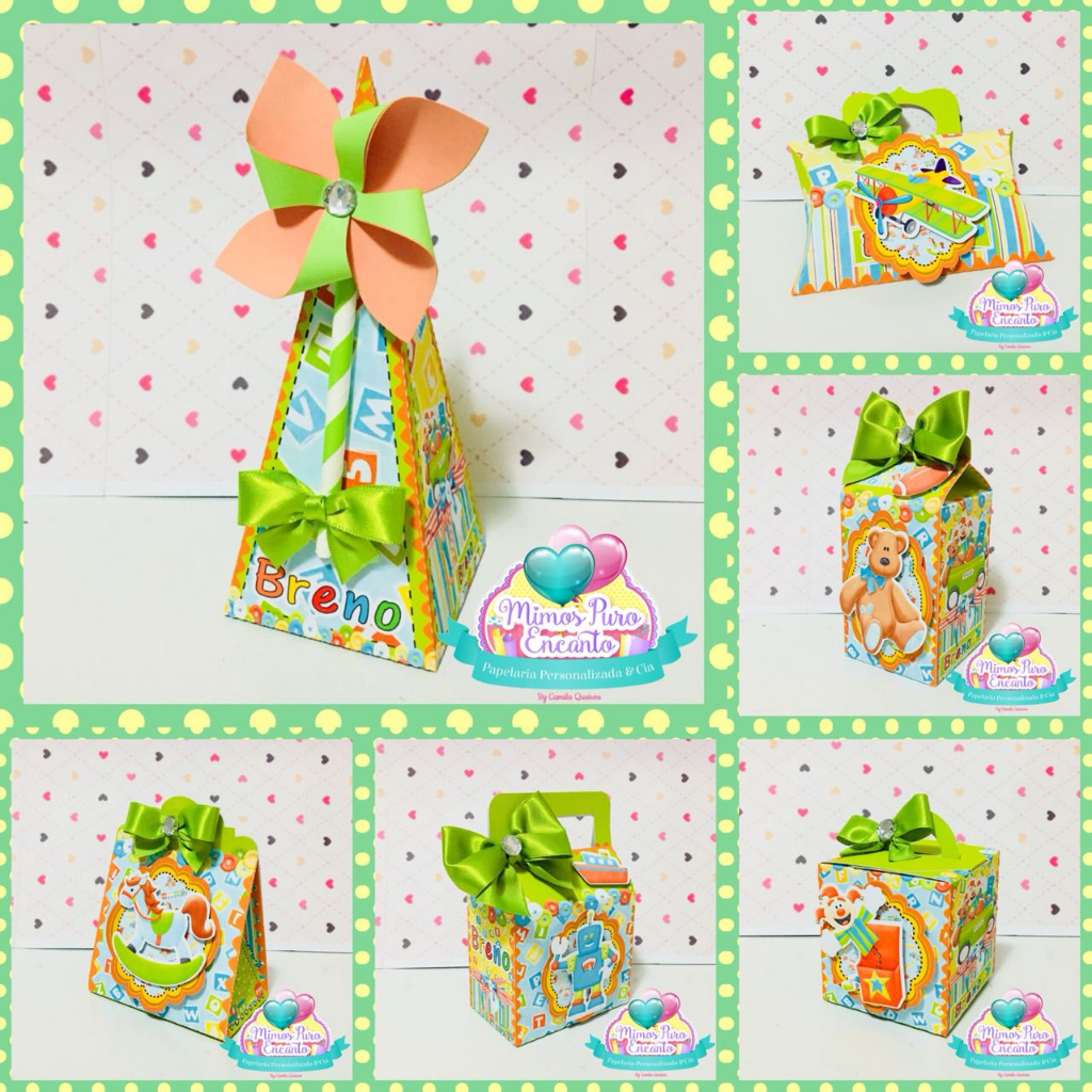 Kit de caixinhas personalizadas, milk, cone e sushi, lembrancinhas, decoração Kit de festa aniversário brinquedo menino