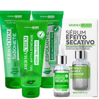 Kit skincare controle de espinhas e cravos serum secativo limpeza de pele oleosa em Oferta na Shopee