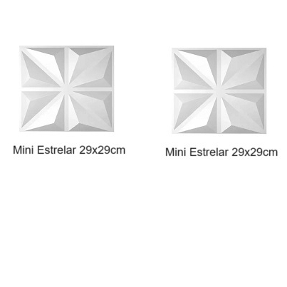 Forma 3d Para Gesso 2 Peças modelo Mini Estrelar 29x 29cm ABS 1mm