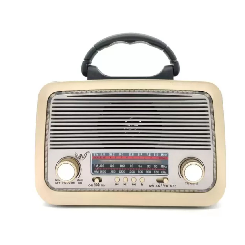 Rádio Vintage Retrô Antigo Bluetooth Usb Am Fm Usb