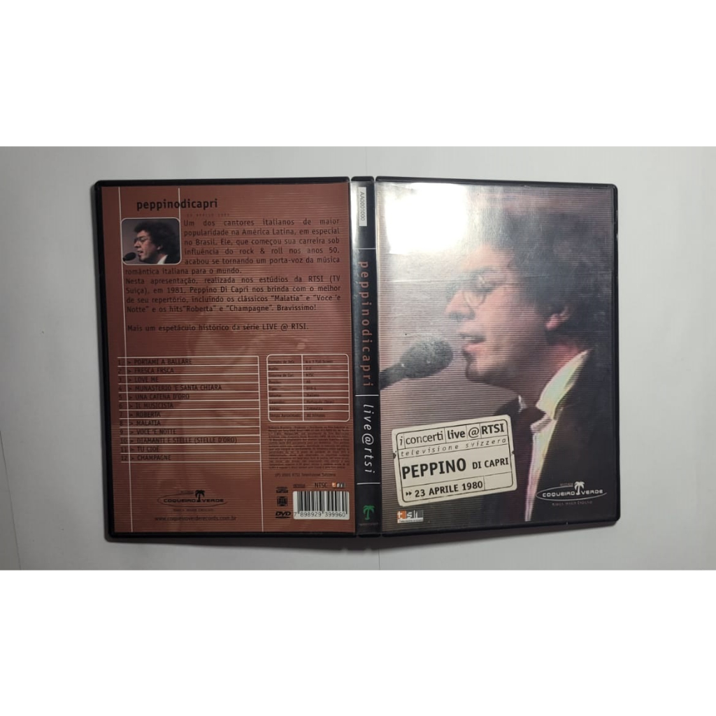 Dvd Peppino Di Capri I Concerti Live Rtsi 23 Aprile 1980