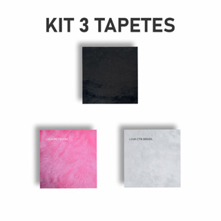 Tapete Para Fotos Pelucia Manicure Kit 3 Tapetes