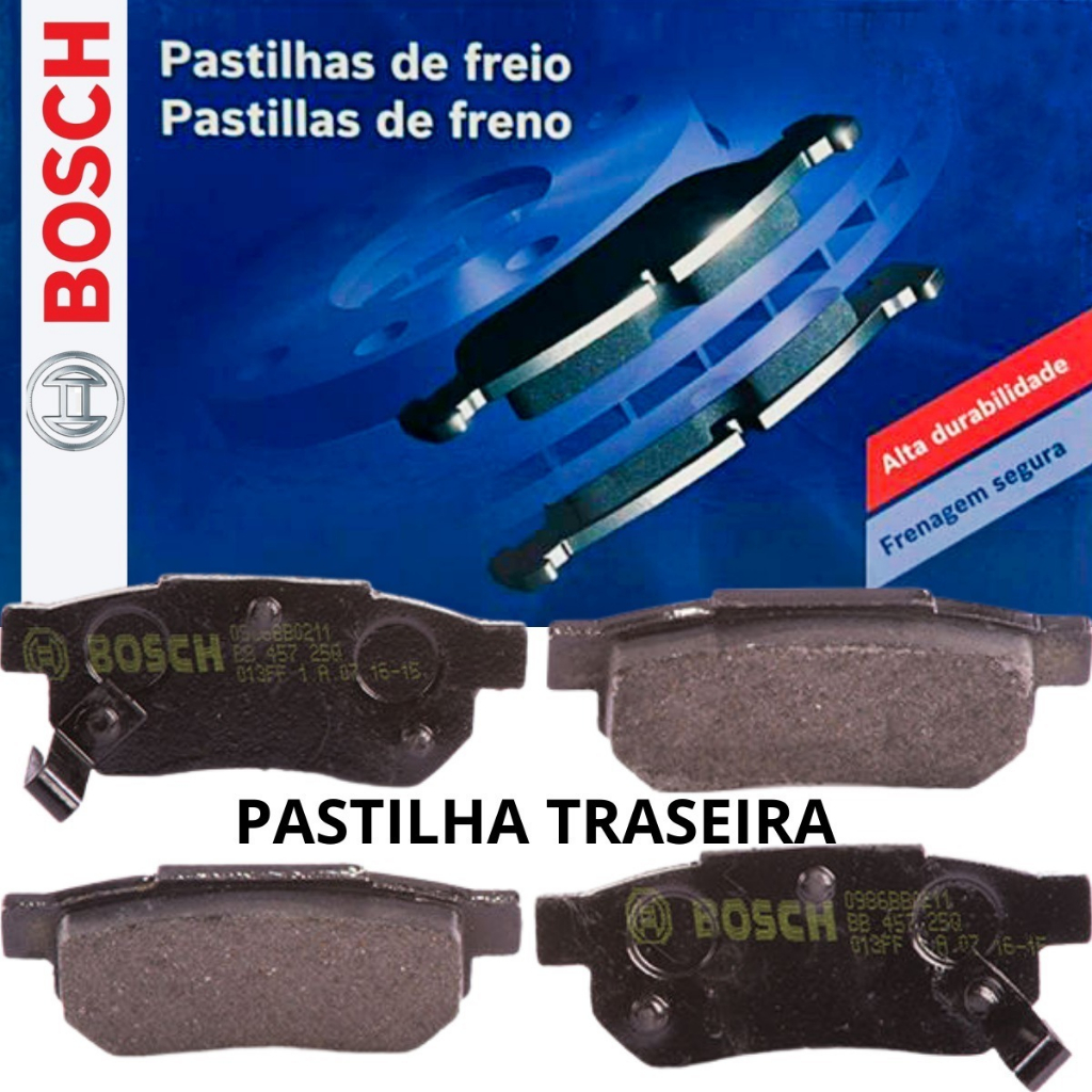 Jogo Pastilha Freio Bosch Honda City 2009 2010 2011 2012 2013