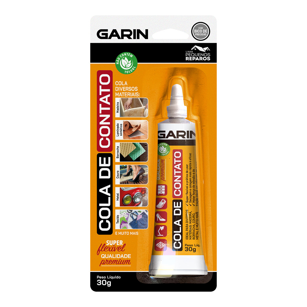 Cola De Sapateiro Contato Couro Madeira Plástico Metal 30g