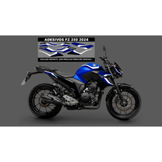 KIT ADESIVOS FAZER 250 FZ 25 2024 YAMAHA ( ENCAIXE PERFEITO, SEM REMOVER ORIGINAL)
