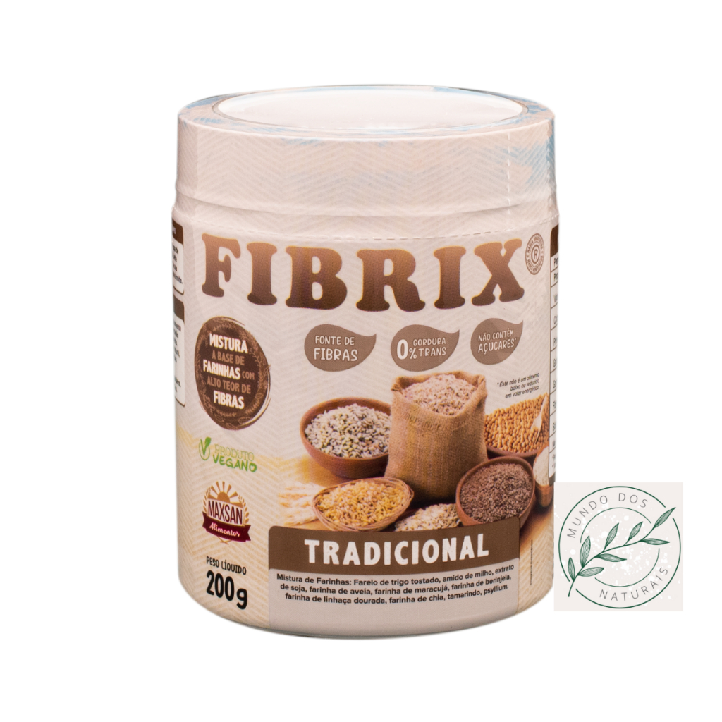 Fibrix regulador intestinal -tradicional- intestino preso prisão de ventre produto vegano 200 g