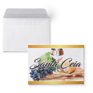 Envelope Campanha Santa ceia colado 100 unidades igrejas em Oferta na Shopee