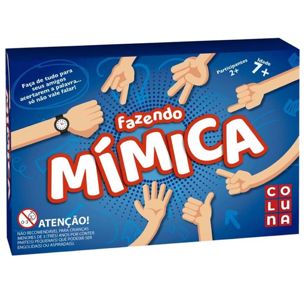 Jogo Mimica Azul  De Tabuleiro Jogo De Adivinhação Para Toda Família em Oferta na Shopee