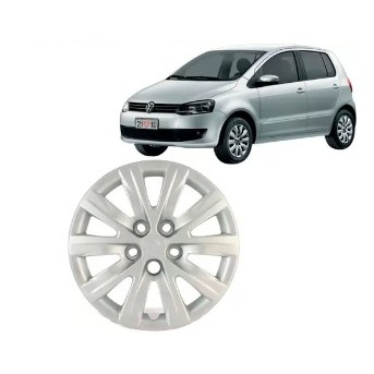 CALOTA ARO 15 FOX/ SPACE/ POLO 12/13 APLICACAO FOX/ SPACE/ POLO PRATA 5 FUROS FIXACAO PARAFUSO GRID 078CPPTAU