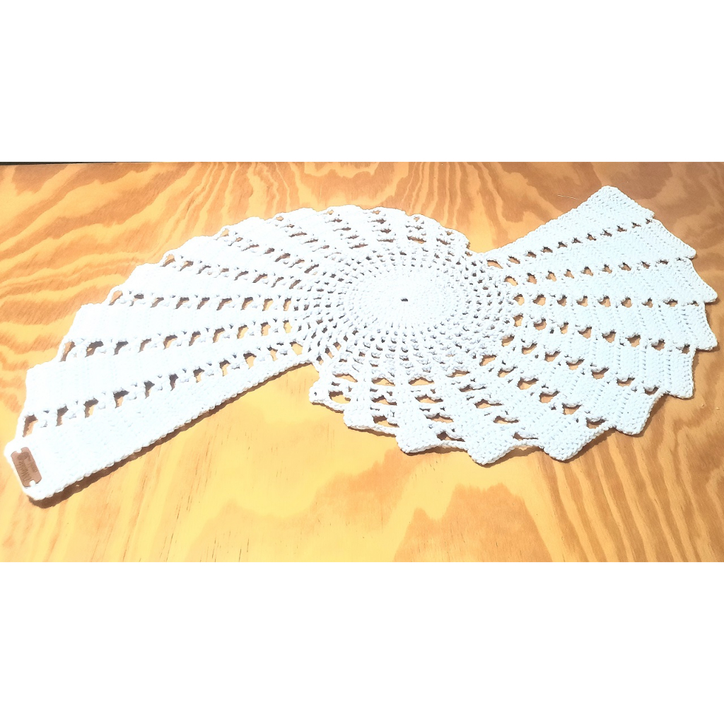 Centro de mesa croche 70x45/Toalha de mesa croche espiral em Oferta na Shopee