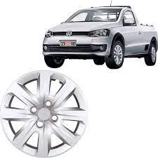 CALOTA ARO 14 SAVEIRO 14/15 APLICACAO SAVEIRO TODAS VW /12 PRATA CUBO ALTO FIXACAO PARAFUSO GRID 190CAPTAU