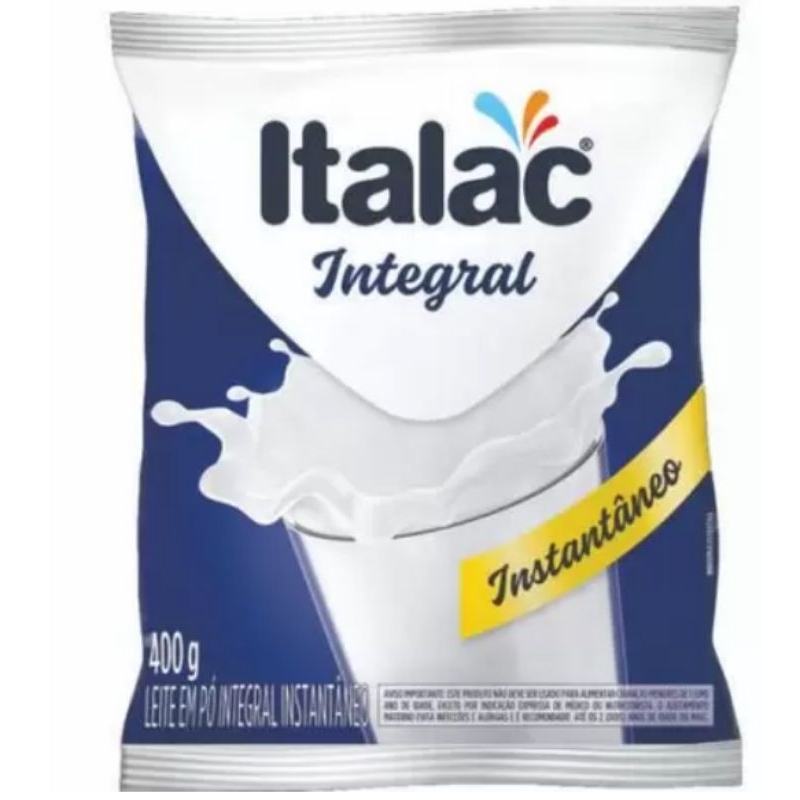 LEITE EM PÓ INTEGRAL INSTANTÂNEO ITALAC 400 G.