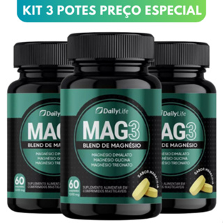 Kit Promocional Magnésio Mag3 3 Tipos De Magnésios Produto Top De Linha em Oferta na Shopee