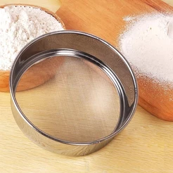 Peneira Farinha De Aço Inoxidavel Ultilizado em Confeitaria e Cozinha