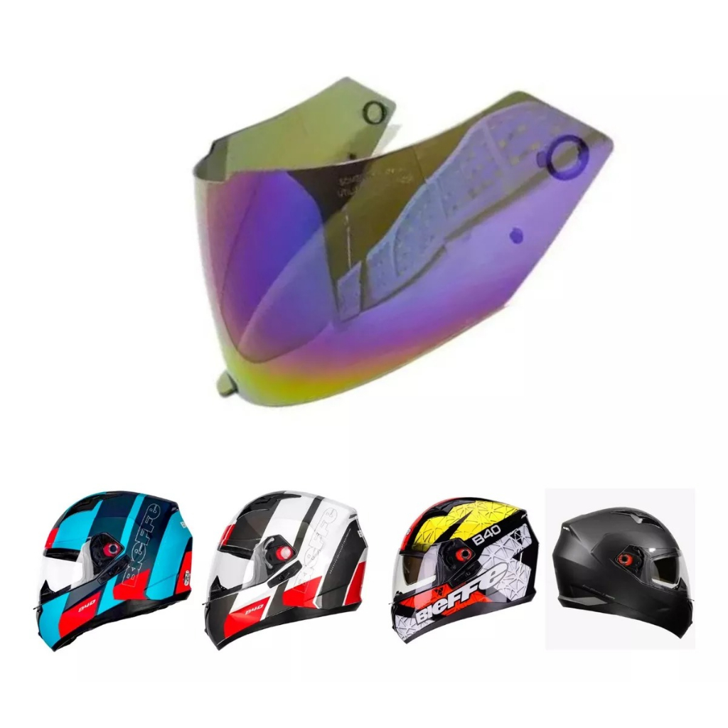 Viseira Camaleao Capacete Bieffe B-40 Fechado Multicolor Original