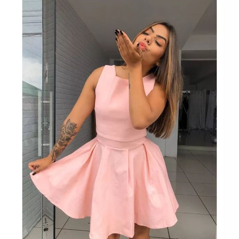 Vestido Curto Rose na Black Friday 2025 | BuscaProdutos
