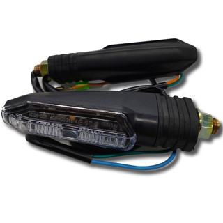 Kit 4 Piscas Led Universal Para Motos Parafuso Encaixe Porca