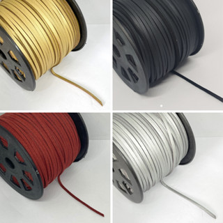Cordão de Camurça 3mm Pacote com 5 metros DIY Artesanatos