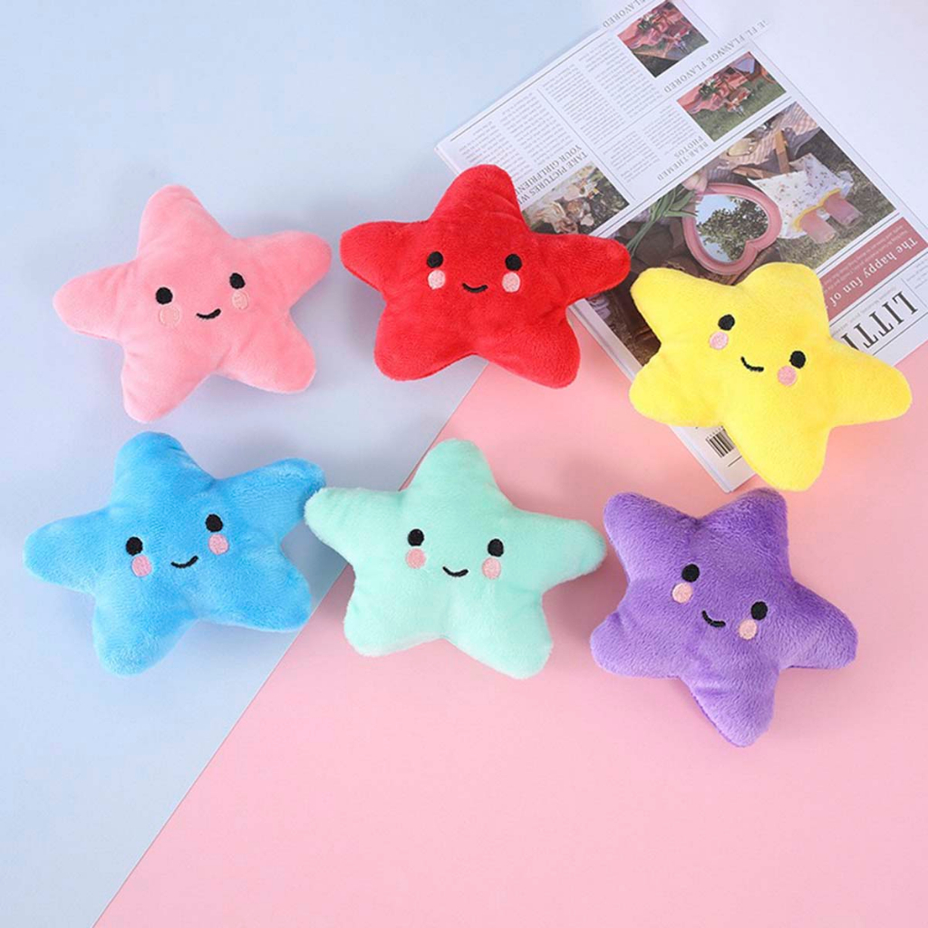 Brinquedo Sonoro, Mordedor Pet, Estrelas - Allmini