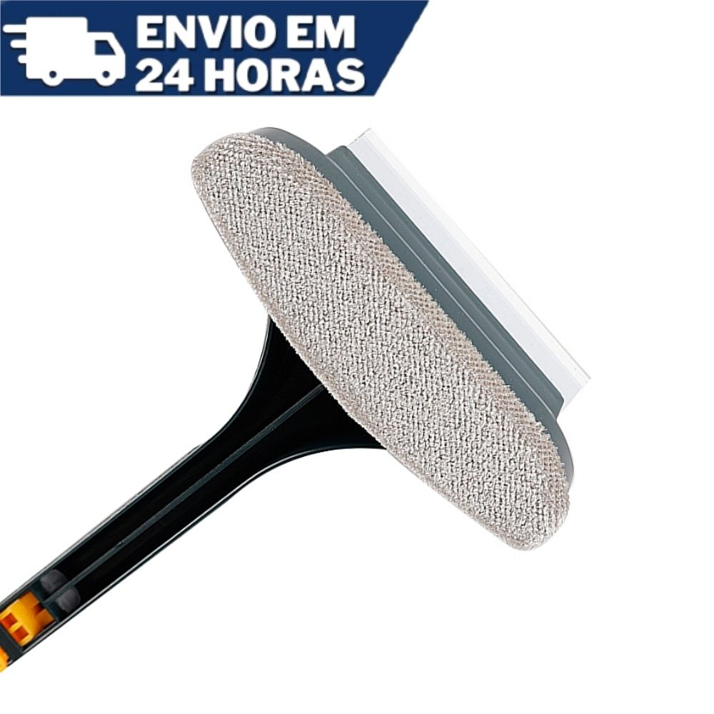 Rodo Limpa Janela Vidro Box Escova Extensível 2 Em 1 Multiuso