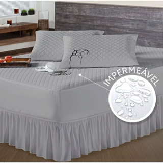 Protetor Colchão Solteiro, Casal, Queen e King Box Impermeável em Oferta na Shopee