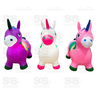 Upa Upa Unicórnio Inflável Com Luzes E Som De Cavalo