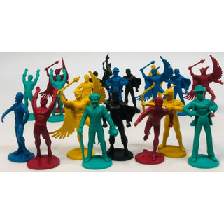 Boneco Soldadinho Plástico Miniatura Super Heróis e Vilões Miniaturas Brinquedo CÓD. 33