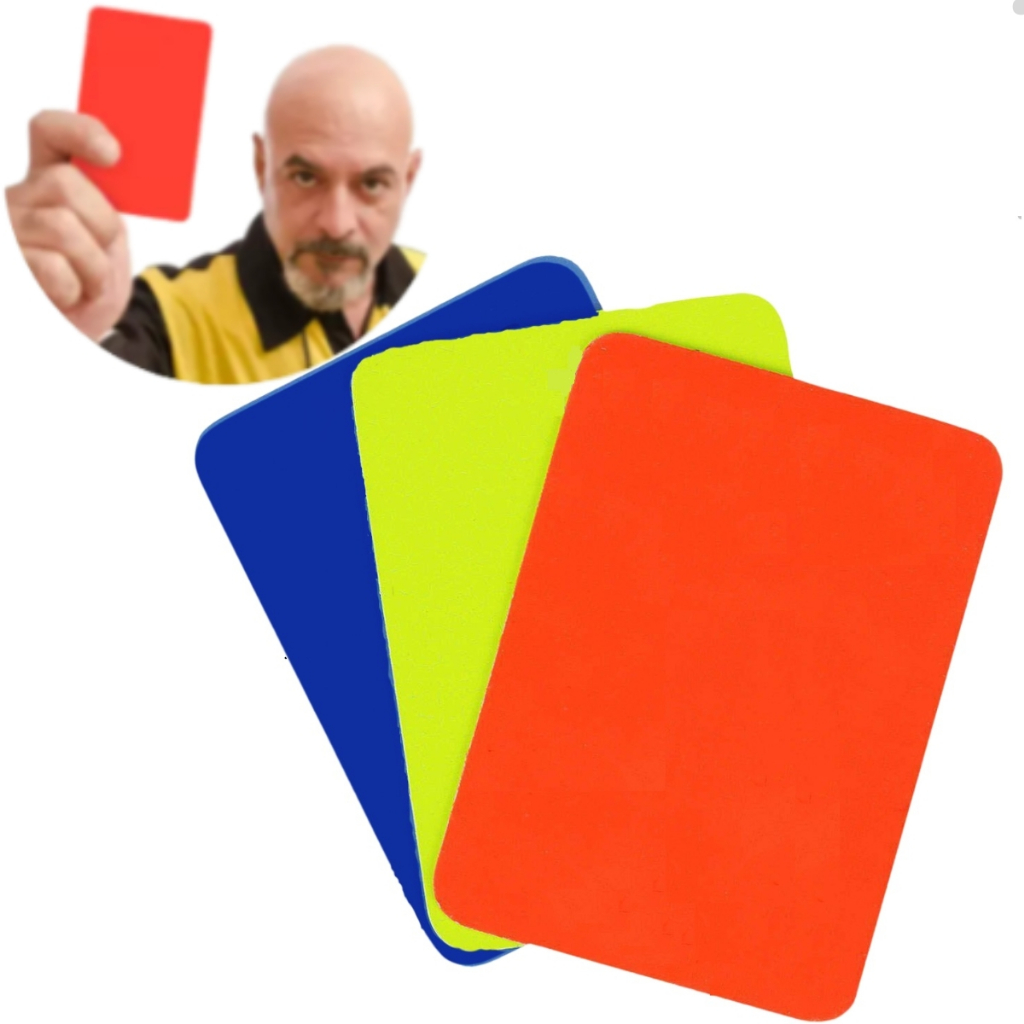 Cartão De Arbitro Juiz de Futebol de Salao Oficial Sports Mania